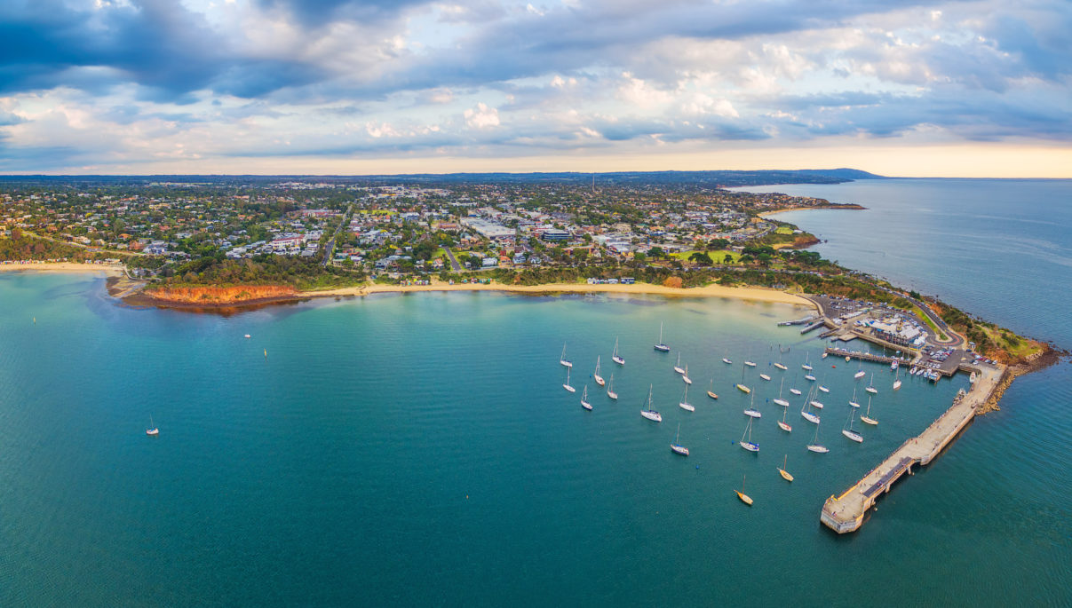 Best summer day trips from St. Germain - an aerial picture of Mornington Peninsula